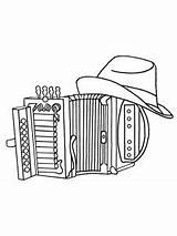Accordion coloring Pages sketch template