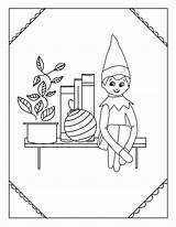 Elf On The Shelf Free coloring Page  Download Print Or Color Online sketch template