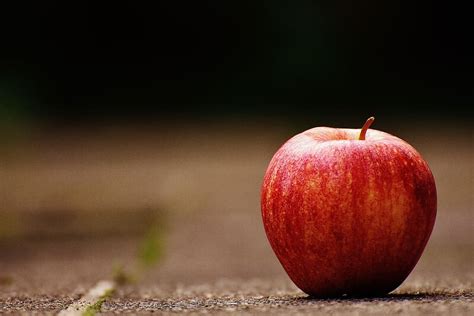 red apple, apple, close up, fruit, minimal, minimalistic, red, simple, simplistic, healthy ...