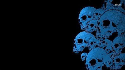 Blue Skull Wallpapers - Wallpaper Cave