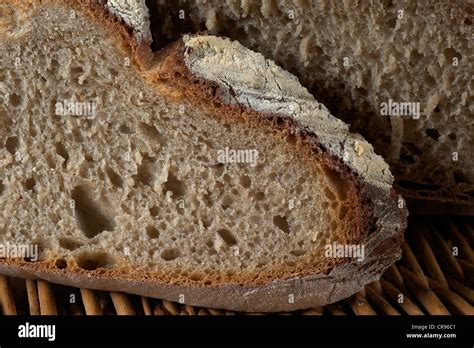 Rye bread with Manitoba flour, sliced, recipe is available Stock Photo - Alamy