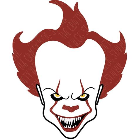 Scary Clown Head SVG - The Crafty Blog Stalker