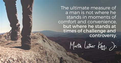 The ultimate measure of a man - SermonQuotes