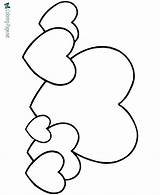 Printable Valentine Heart Coloring Pages sketch template