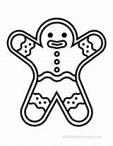 Free Gingerbread Coloring Pages Sketch Page sketch template