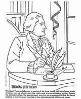 Printable Coloring Page Of Photo Thomas Jefferson  Home sketch template