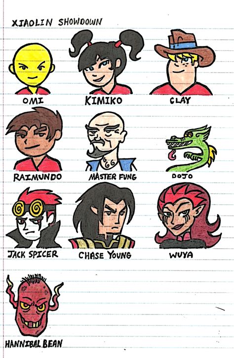 Xiaolin Showdown Character Sketches by Jennisms on DeviantArt