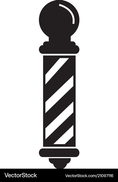 Barber shop pole icon design Royalty Free Vector Image