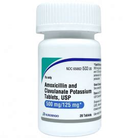 Amoxicillin 500 mg/Clavulanate 125 mg