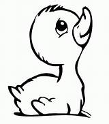 Girl Cute Baby Duck Coloring Page Pages sketch template