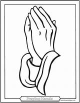 Praying Hands Coloring Pages For Kids sketch template