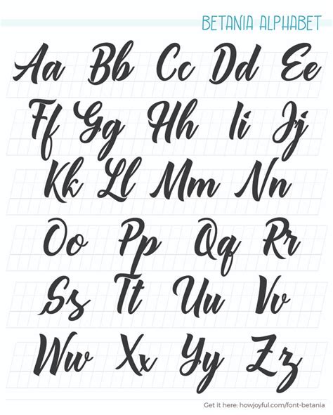 Calligraphy alphabets: What are lettering styles? + FREE WORKSHEETS