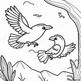 Majestic Ravens Flying Coloring Page  Pagescom sketch template
