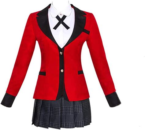 Amazon.com: Yumeko Jabami Cosplay Kakegurui Disfraz de uniforme escolar ...