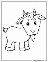 Goat Coloring Pages Free PDF Printables – Mondaymandalacom sketch template