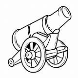Premium Vector  Simple Illustration Of Cannon Doodle For Kids sketch template