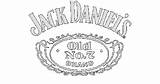Jack Daniels Logo Sketch Coloring Page sketch template