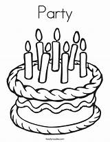 Party Coloring Pages For Kids sketch template