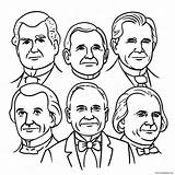 Presidents Coloring Page 11410 8991 sketch template