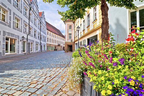 Ansbach. Old town of Ansbach picturesque street view Photograph by Brch ...