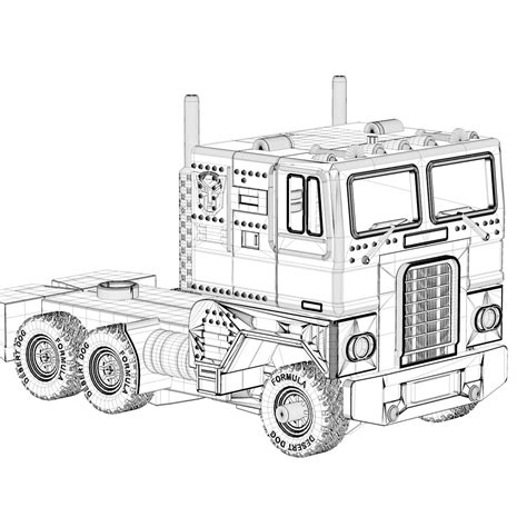 Aggregate 76+ optimus prime truck sketch best - seven.edu.vn