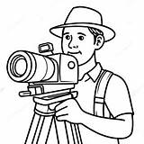 Cameraman Coloring Page  Pagescom sketch template
