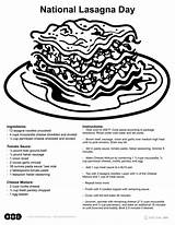 Italian Sausage Lasagna With Roasted Garlic Sketch Coloring Page sketch template