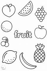 Fruit Colouring Pages Printable sketch template