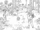 Hunting Coloring Pages  Free Printable For Kids sketch template