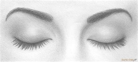 How to Draw Closed Eyes | RapidFireArt