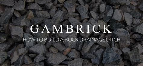 how to build a rock drainage ditch banner 1.0 – Modern Design