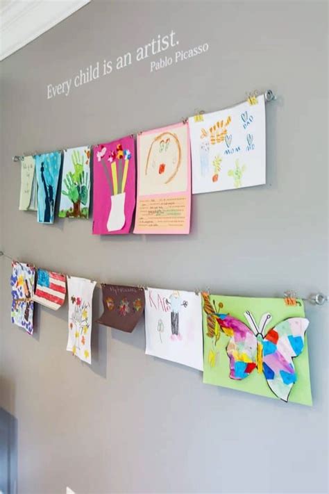 How to Display Kids Artwork at Home | Kate Decorates