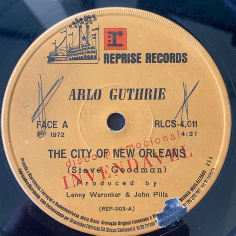 Arlo Guthrie – The City Of New Orleans (1972, Vinyl) - Discogs