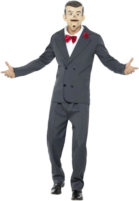 Smiffys Men's Medium Goosebumps Slappy The Dummy Costume, Grey : Amazon ...