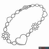 Necklace Coloring Pages sketch template