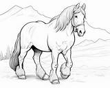 Clydesdale Horse Coloring Pages sketch template