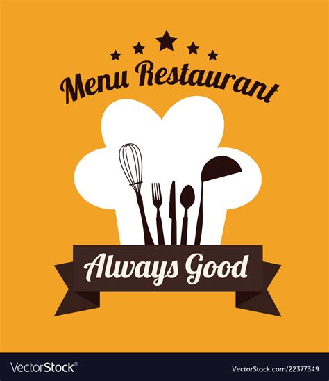 Restaurant design icon Royalty Free Vector Image