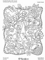 The Spoonflower Community Coloring Book sketch template