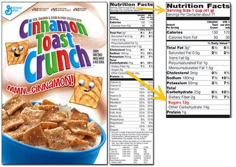 Cocoa Puffs Nutrition Facts Label - Labels Ideas 2019