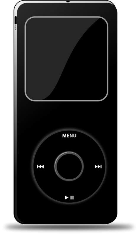 Ipod (Black) (98380) Free SVG Download / 4 Vector