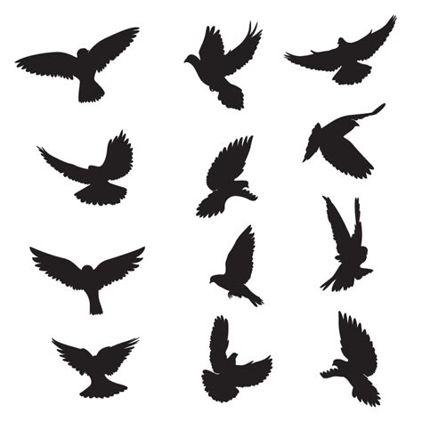 Flying Dove Silhouette Vector Graphics Free Svg - vrogue.co