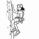 Climbing High Coloring Page  sketch template