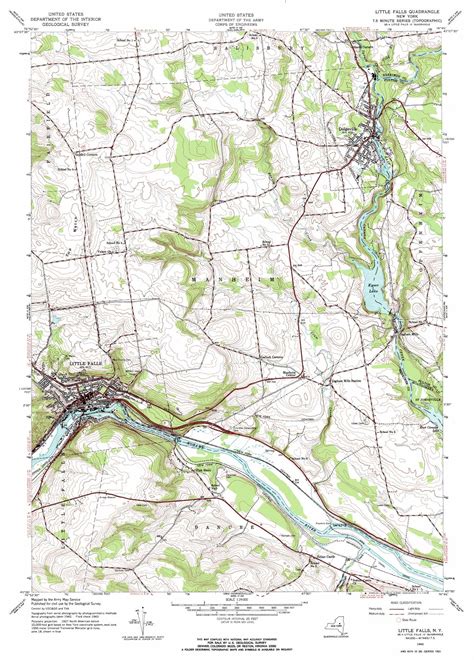 Little Falls topographic map, NY - USGS Topo Quad 43074a7