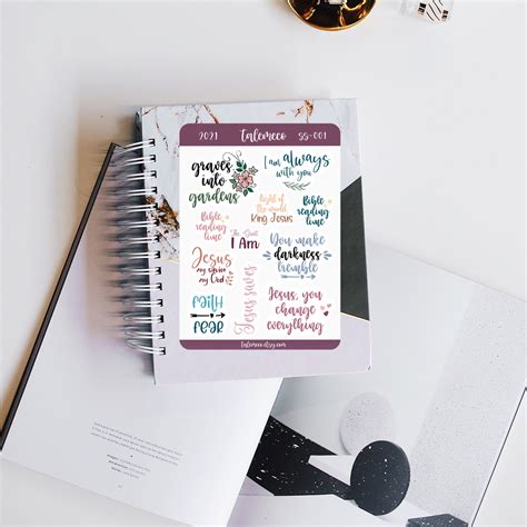 Christian Planner Stickers Bible Journaling Stickers - Etsy