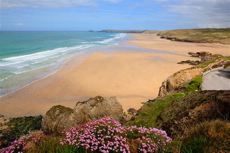 Perranporth beach North Cornwall England one of the best surfing ...