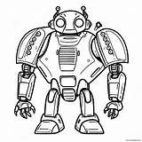 Futuristic Mech Robot Coloring Page 40674 32158 sketch template