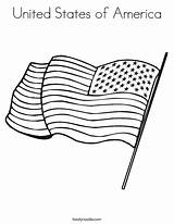 Waving American Flag Coloring Page sketch template