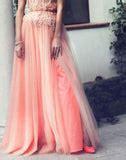 Blush Pink Strapless Long Appliques Prom Dresses Evening Dresses ...