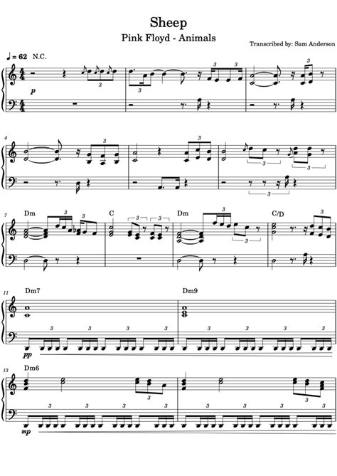 Pink Floyd Sheep Sheet Music Downloads