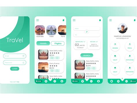 TraVel App Design ( Mockup ) by Uddeshya Bhatia on Dribbble